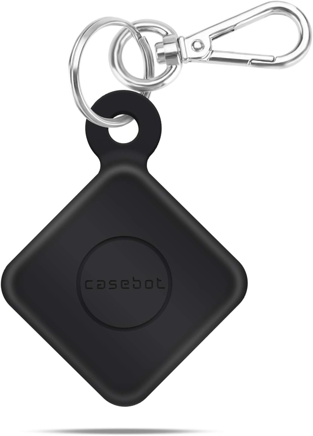 Black Silicone Case with Carabiner Keychain for Tile Pro L33621