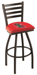 Red Ladder Back High Top Swivel Bar Stool Seat Chair V595170
