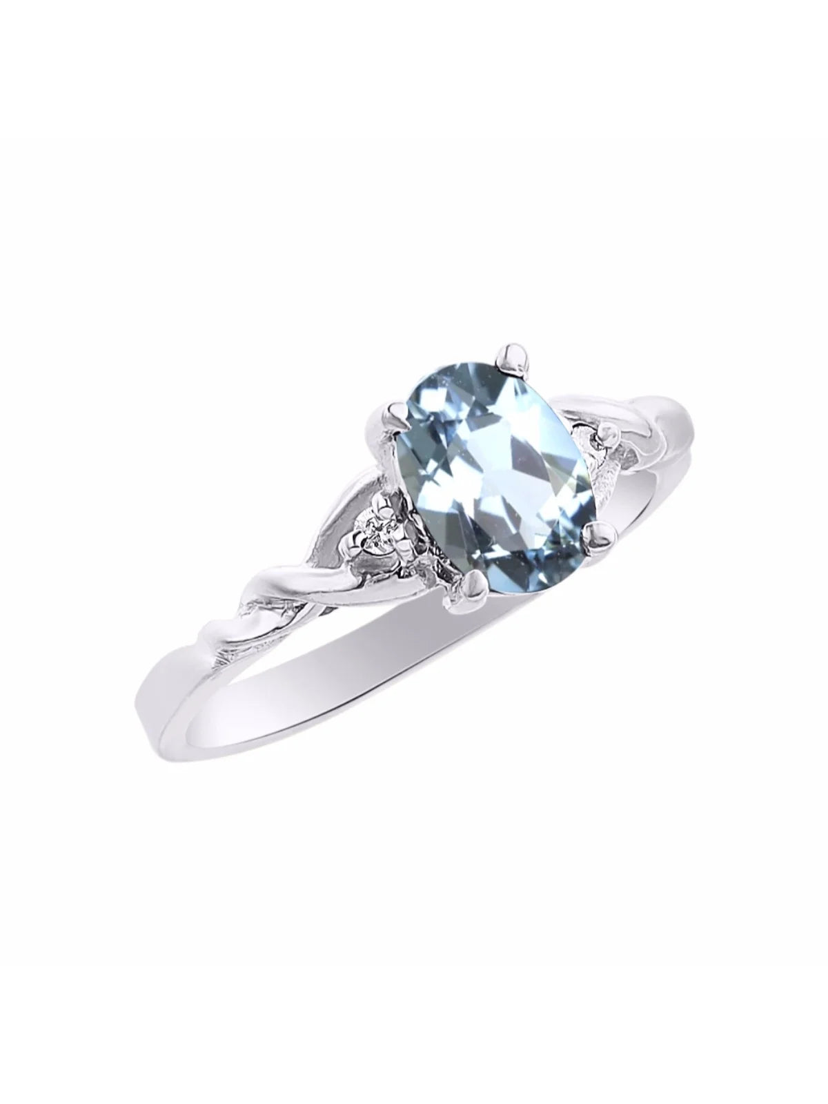 Aquamarine & Diamond Ring Y90936