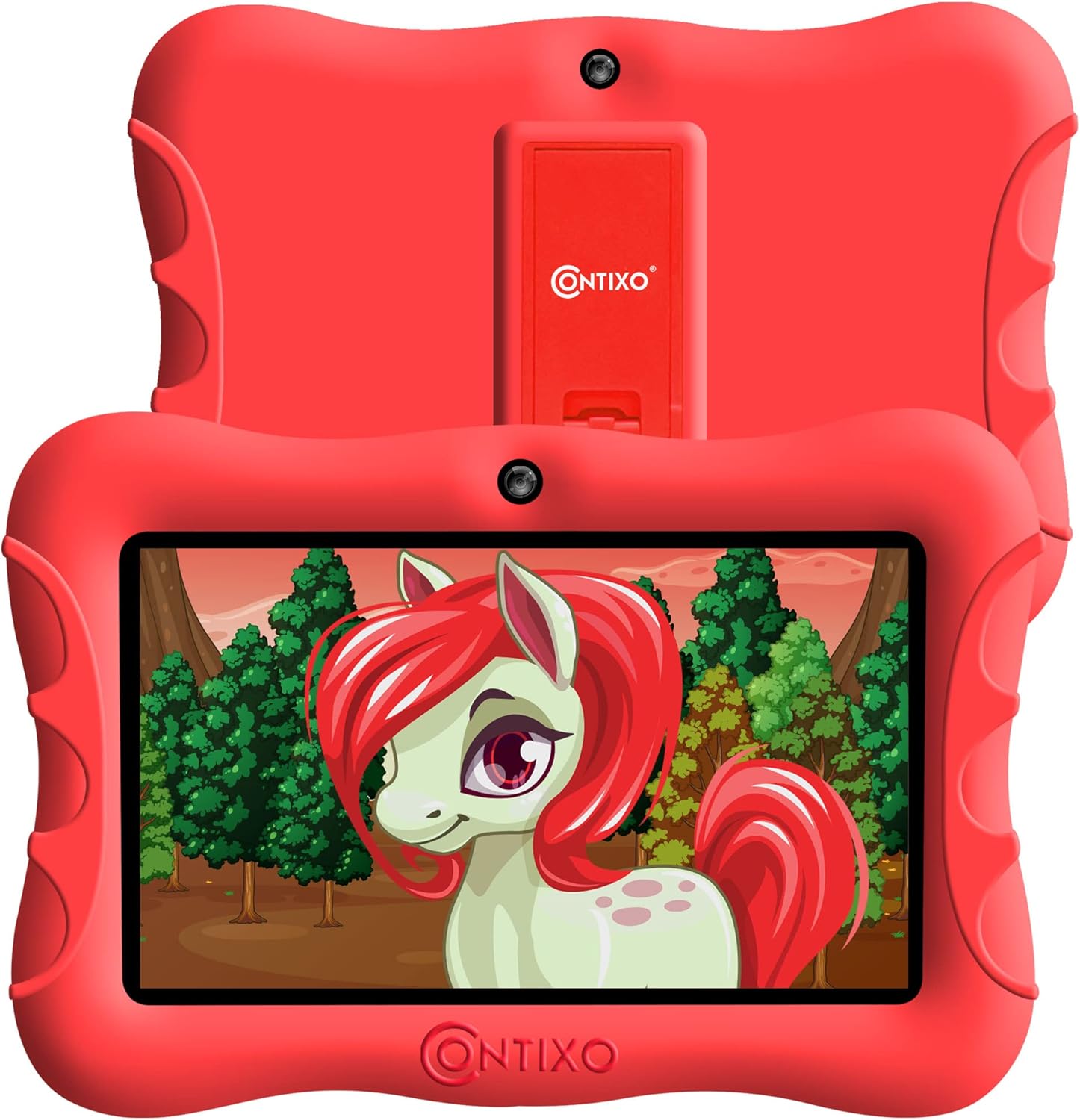 7-inch HD Toddler Tablet with Camera, Parental Control, 32GB, WiFi, Kid-Proof Case, DkBlue Pack of 2 T47762