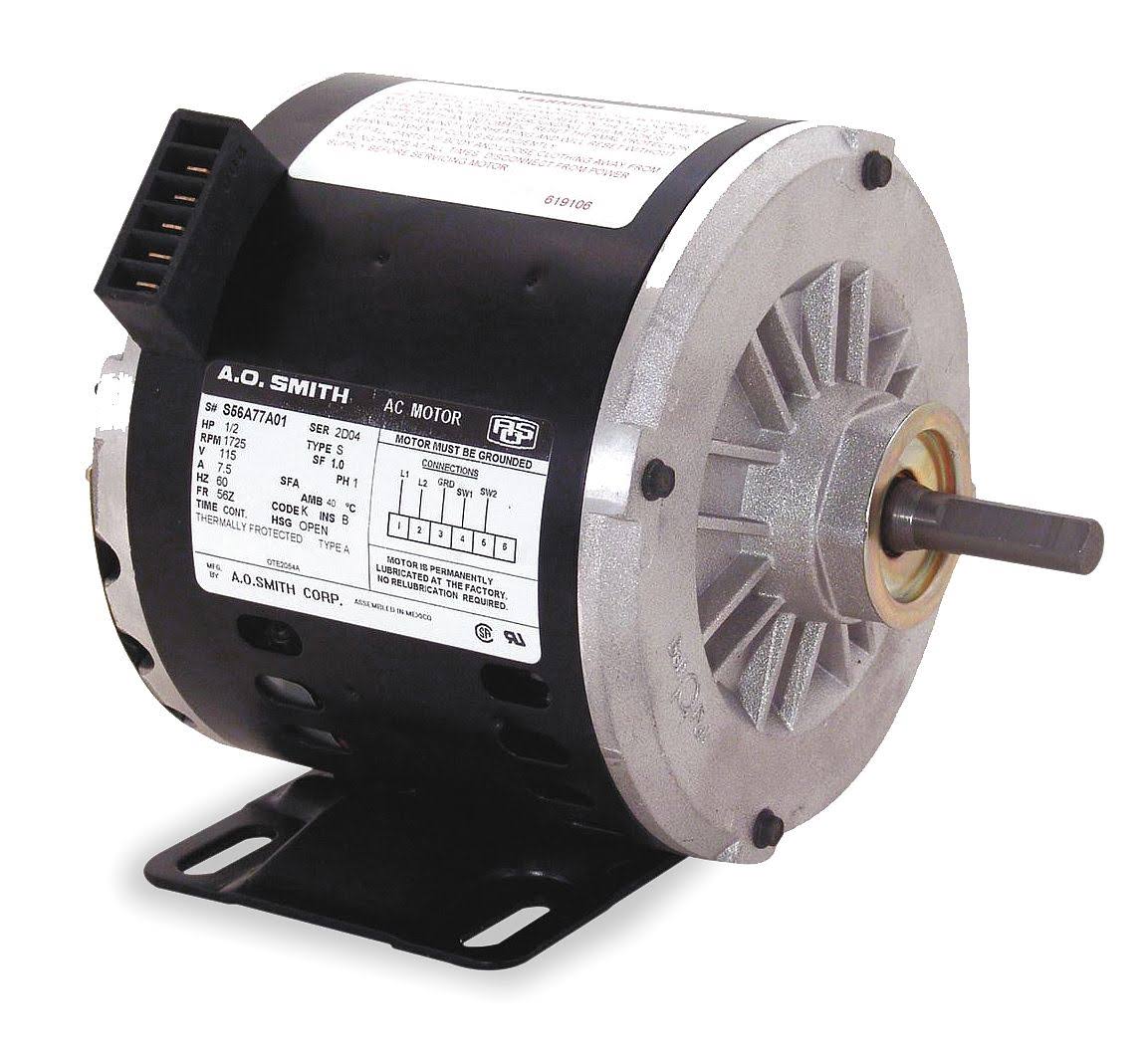 1/2 HP 1725RPM 115V 56Z ODP Motor H68788
