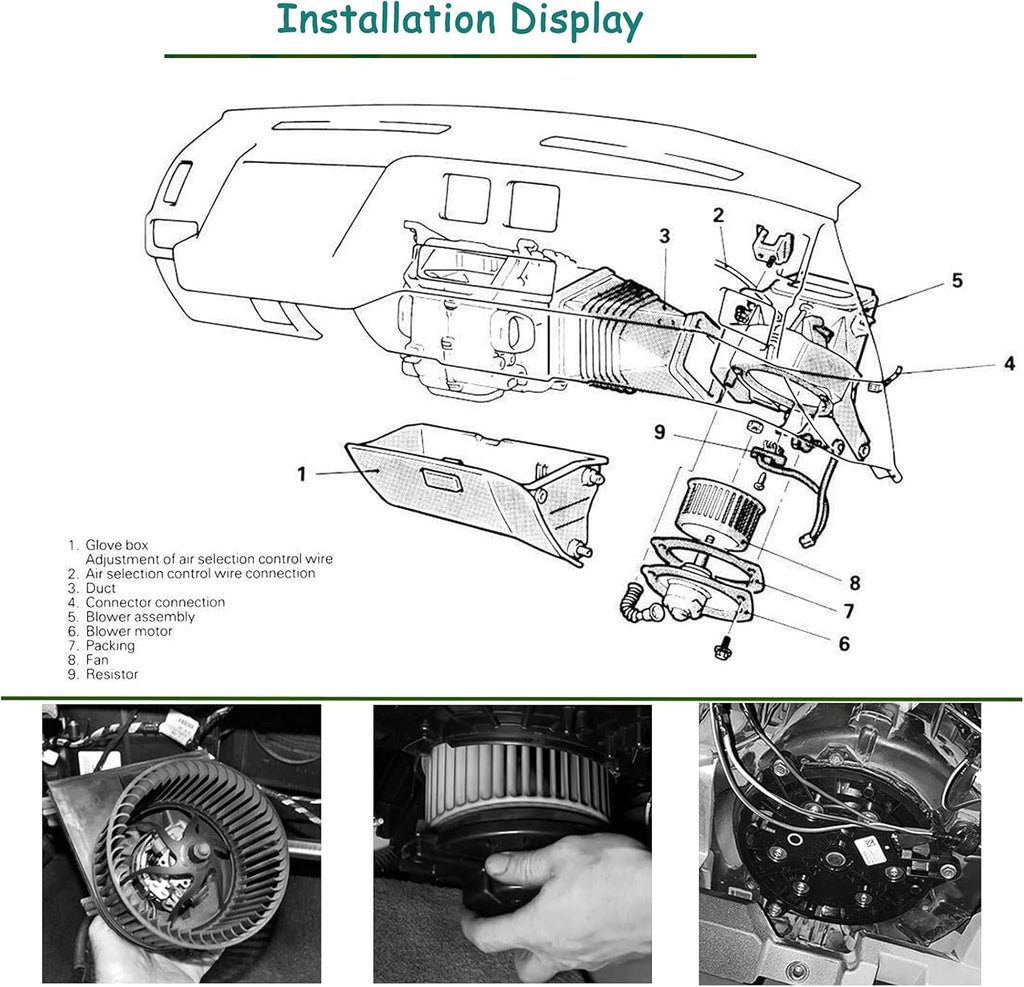 A/C Heater Blower Motor Assembly Pack of 2 A59893