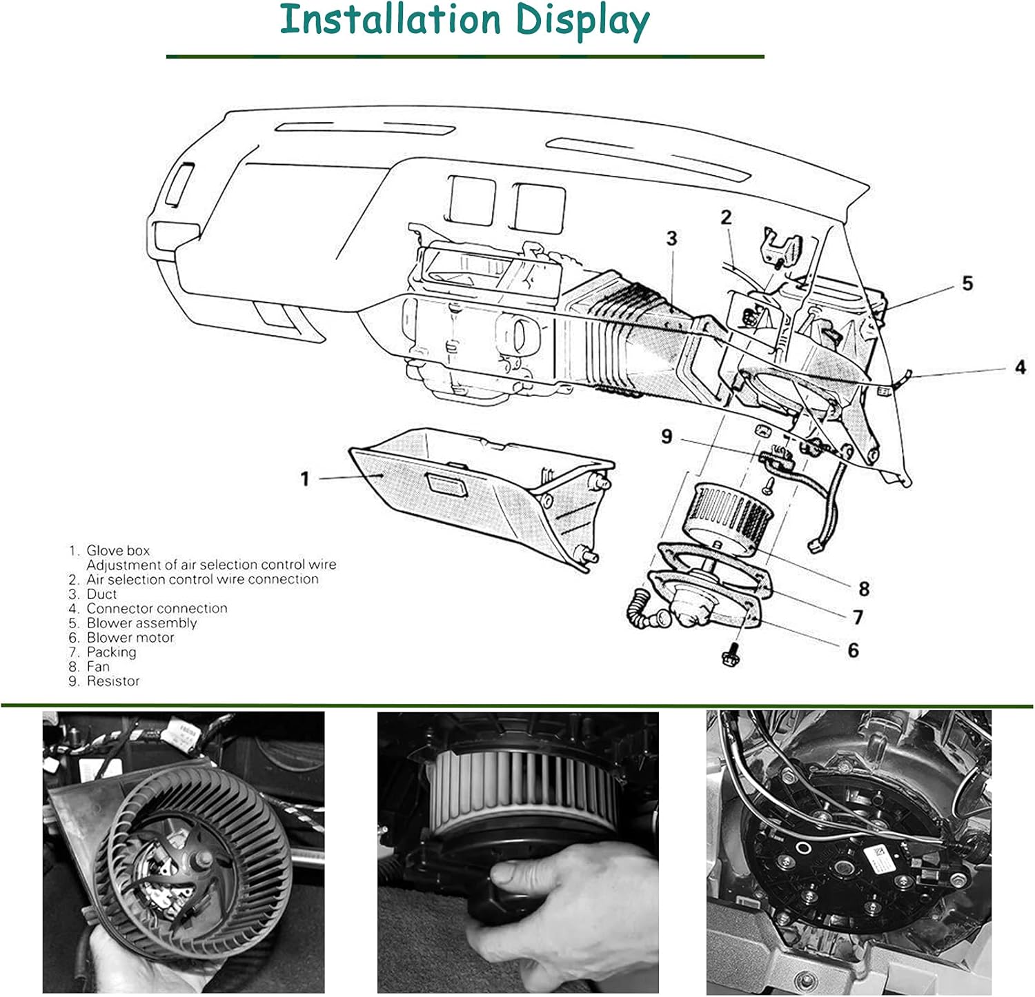 A/C Heater Blower Motor Assembly Pack of 2 A59893