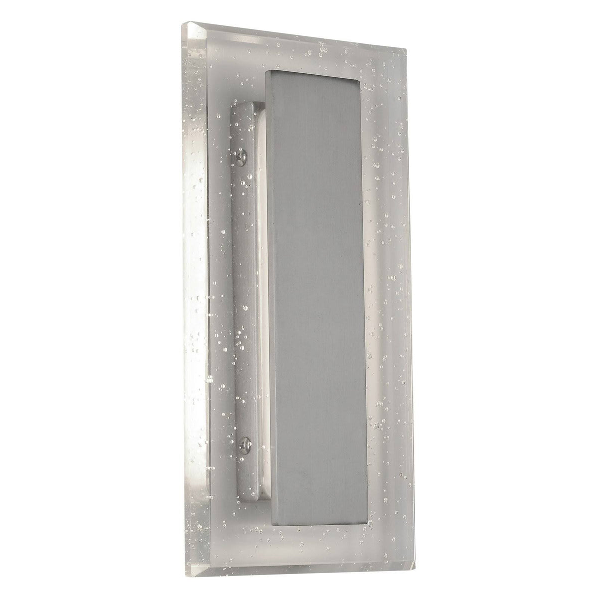 Nickel LED 1-Light Bath Bar with Seedy Crystal C135