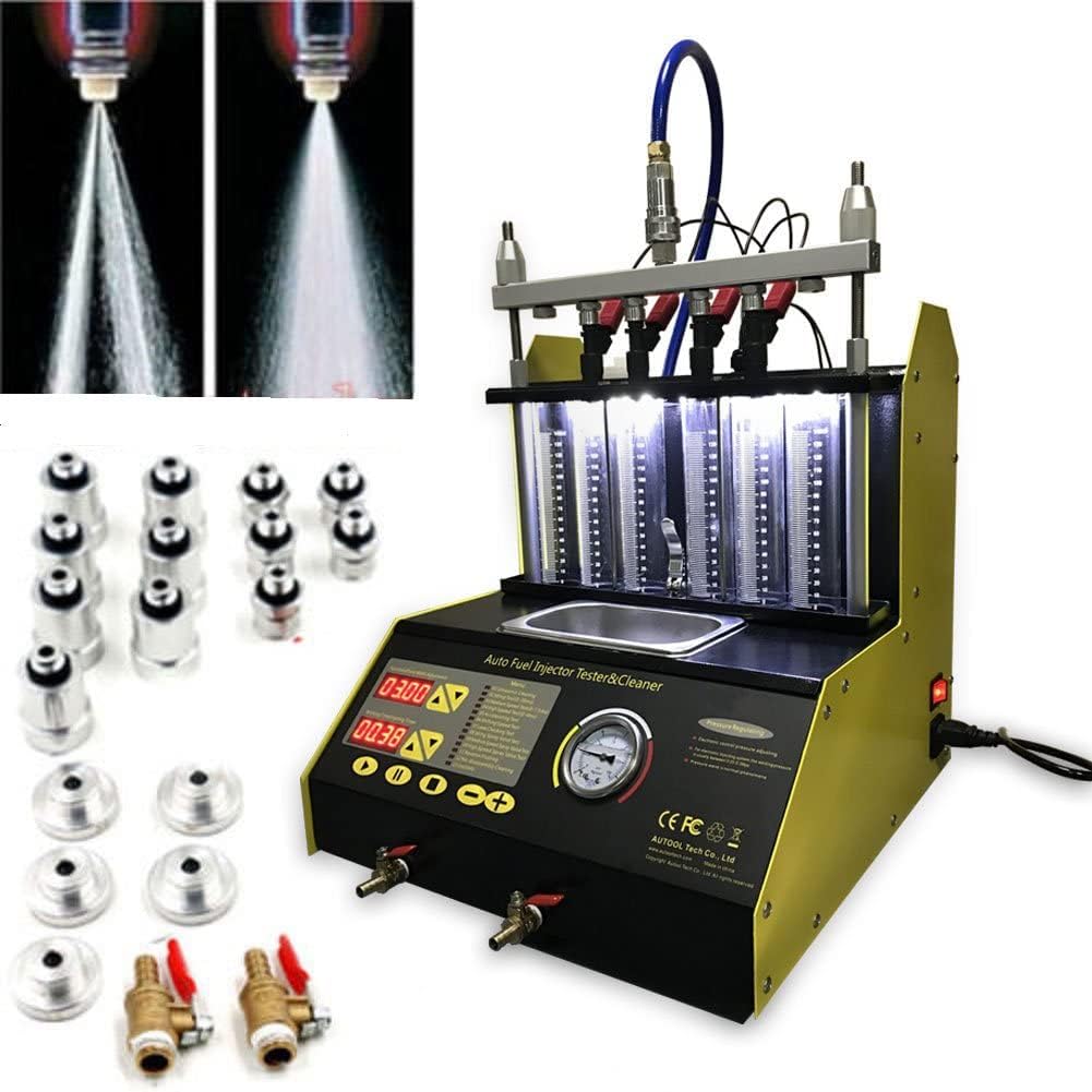 6 Cylinder Ultrasonic Fuel Injector Cleaner and Tester 110V/220V P3512