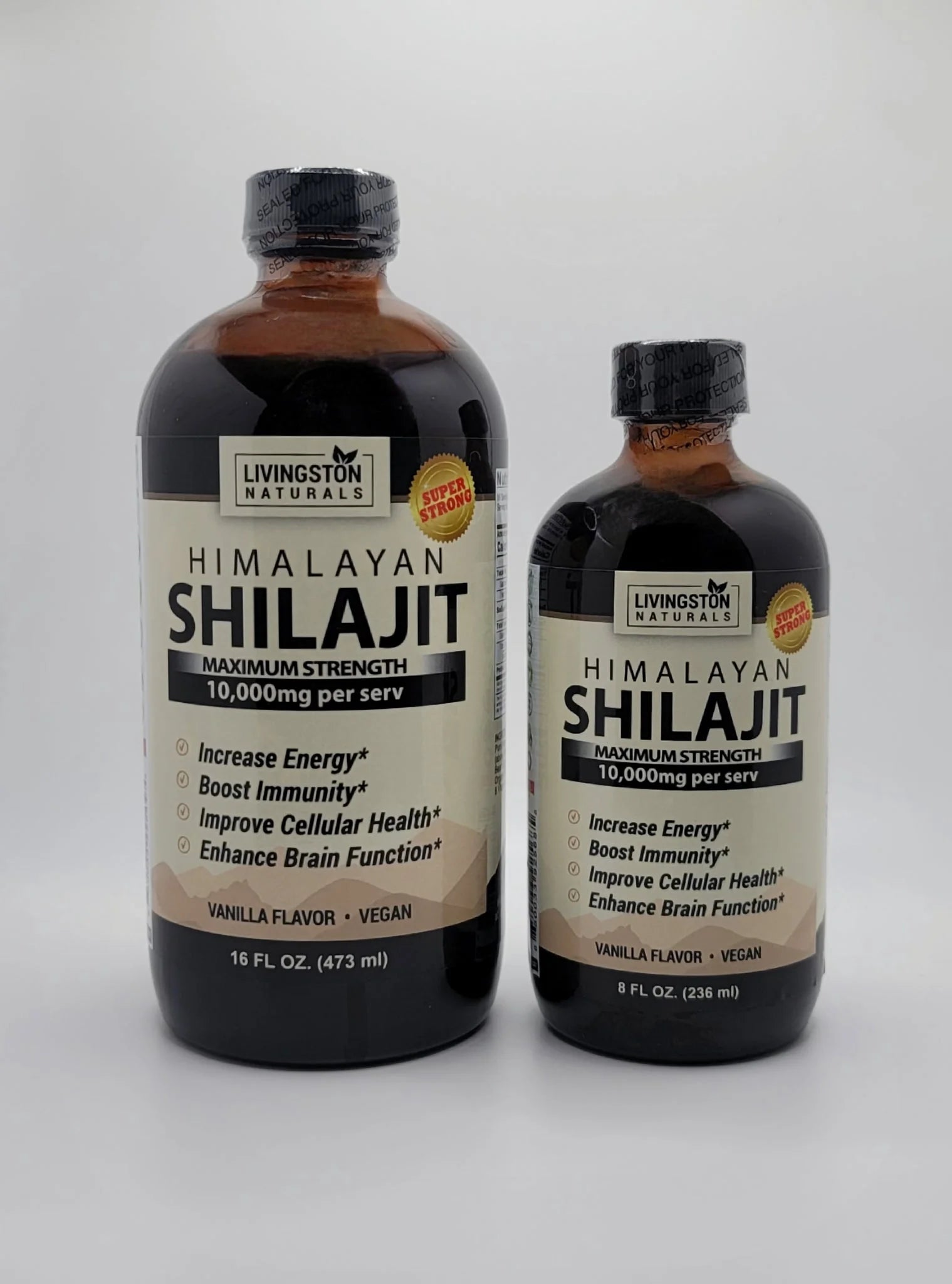 8 oz Vanilla Flavor Liquid Shilajit S218