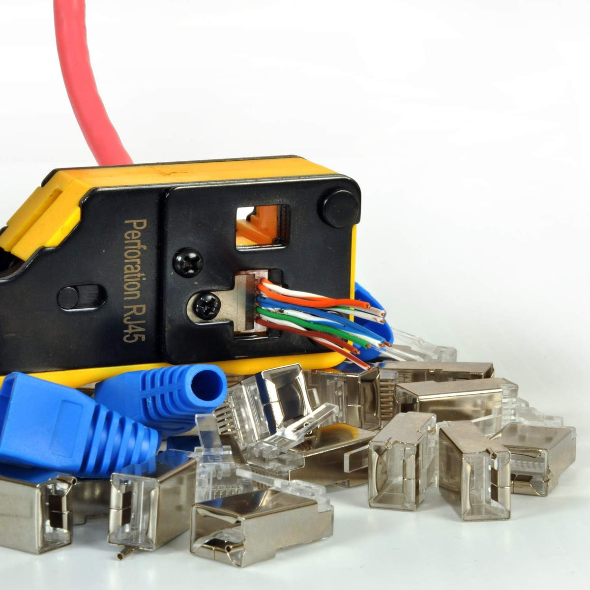 Pass-Through Crimper for UTP/FTP Cable Connector, Pack of 2 X99166