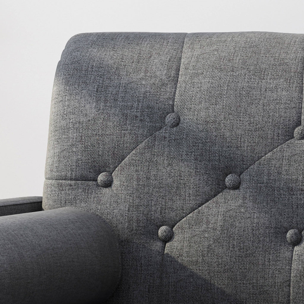 Light Gray Fabric Club Chair Q954