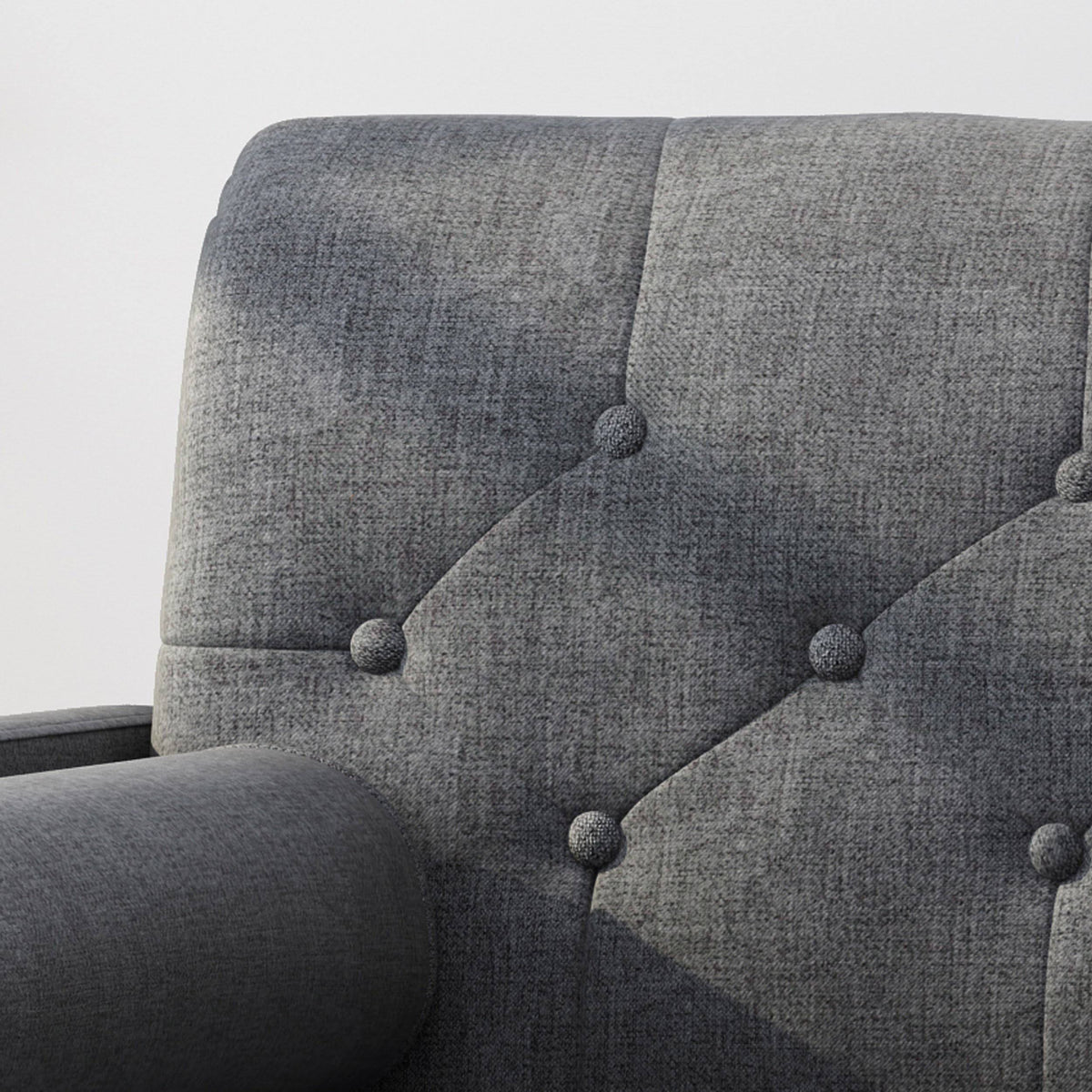 Light Gray Fabric Club Chair Q954