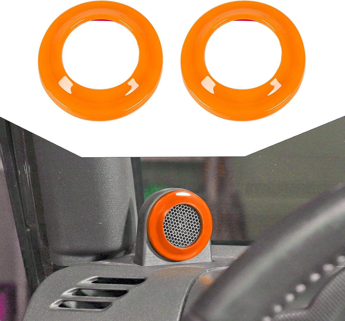 Orange Car Interior Accessories Trim Stickers M36738