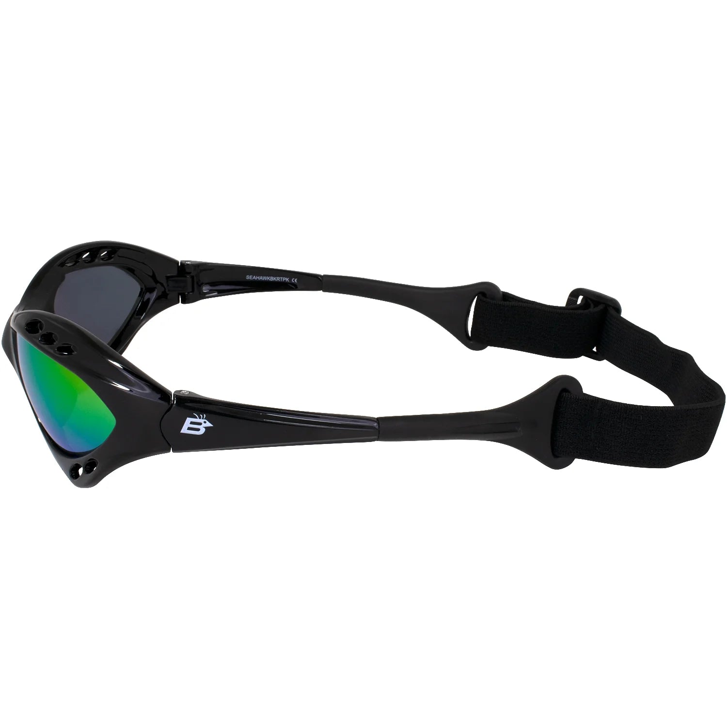 3 Pairs Padded Polarized Sunglasses w/Strap Silver Frame w/Smoke Lens & Black Frames w/Blue & Pink Mirror Lenses O987690