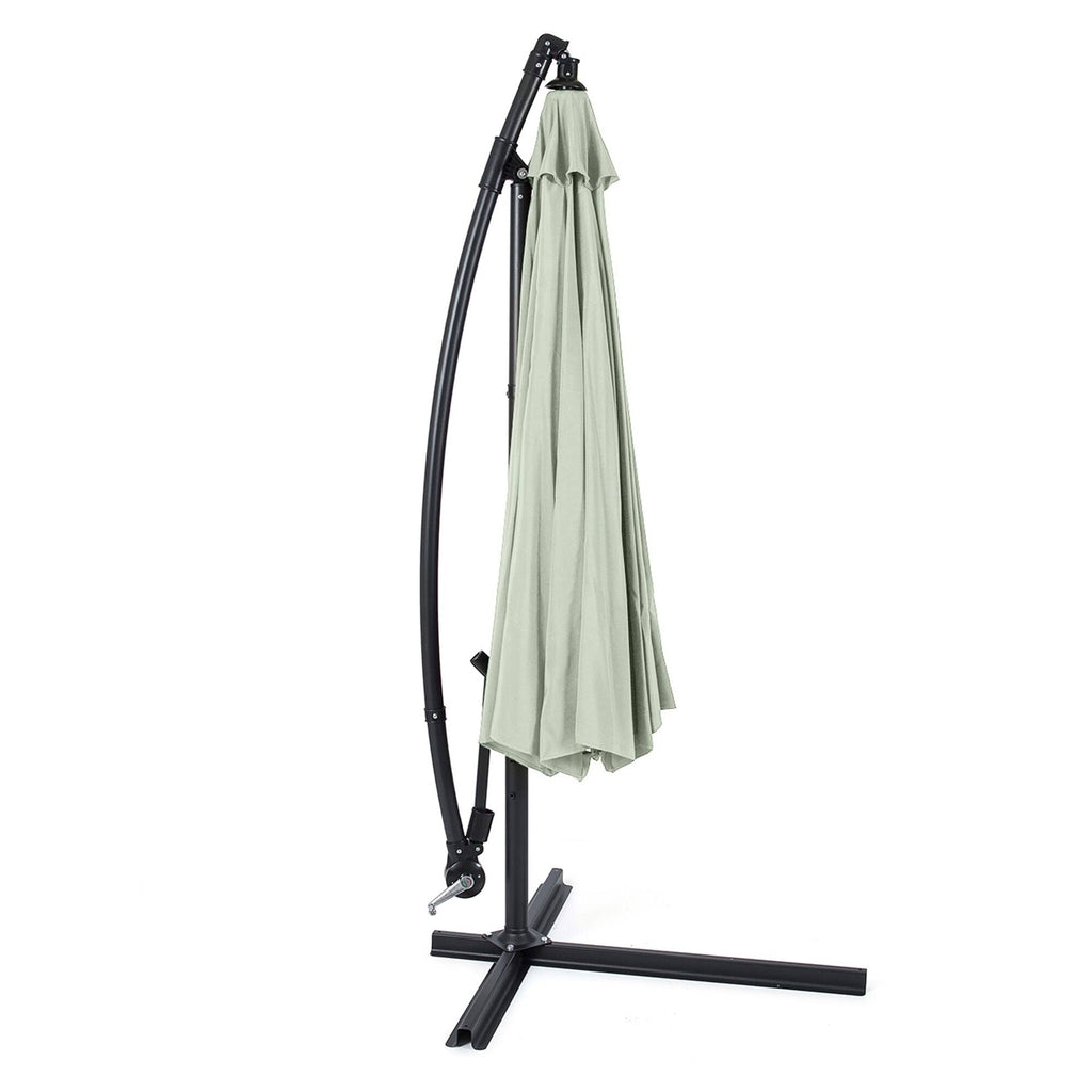 Navy Stripe Cantilever Patio Umbrella with Stand X30682