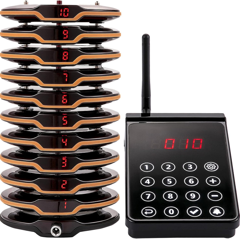 Wireless Paging System with Vibration, Flashing and Buzzer X691193