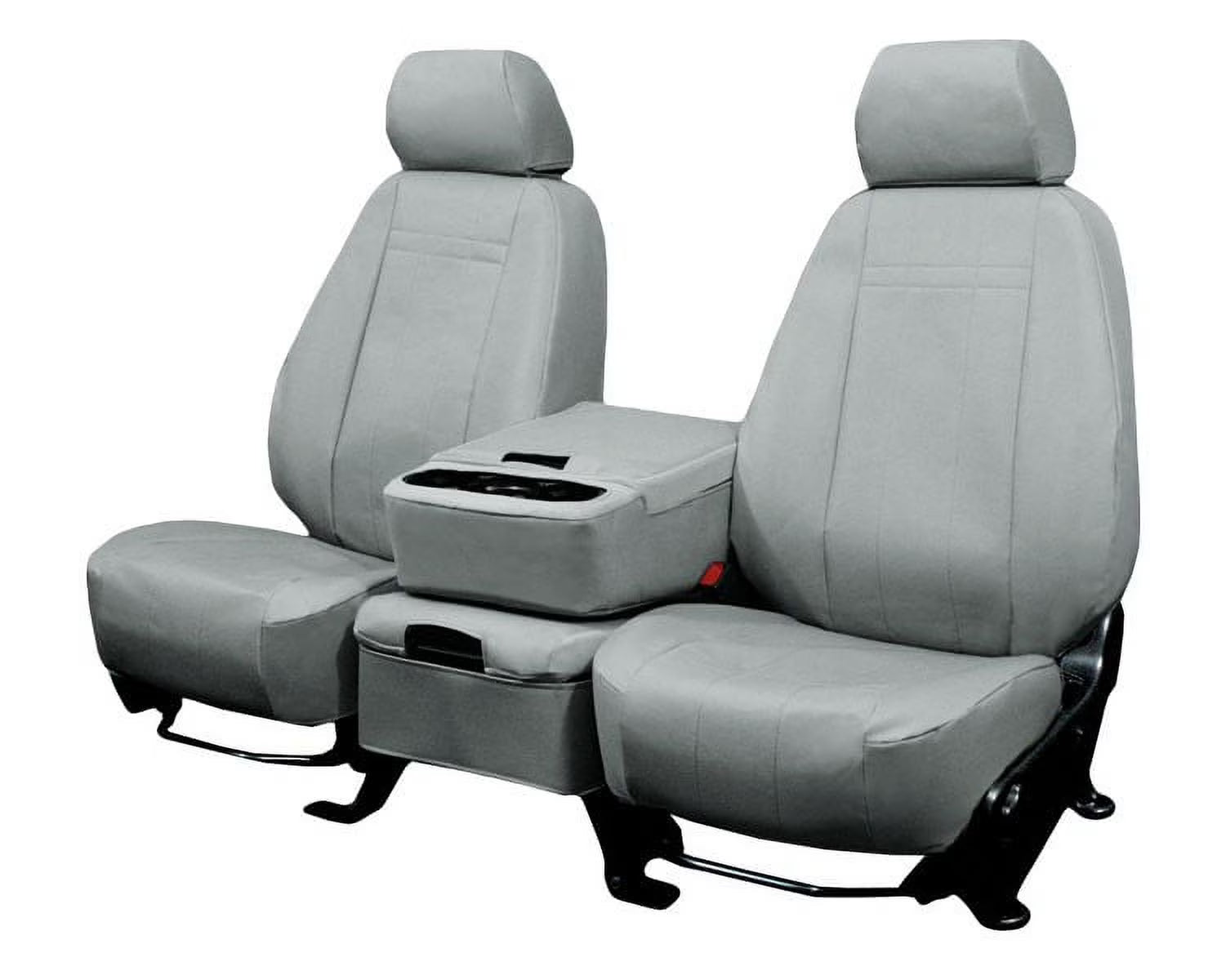 Front 40/20/40 Split Bench DuraPlus Seat Covers Light Grey Insert and Trim Y4206