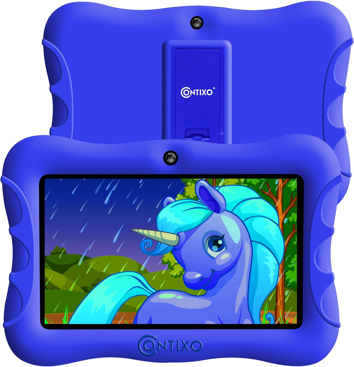 7-inch HD Toddler Tablet with Camera, Parental Control, 32GB, WiFi, Kid-Proof Case, DkBlue Pack of 2 T47762