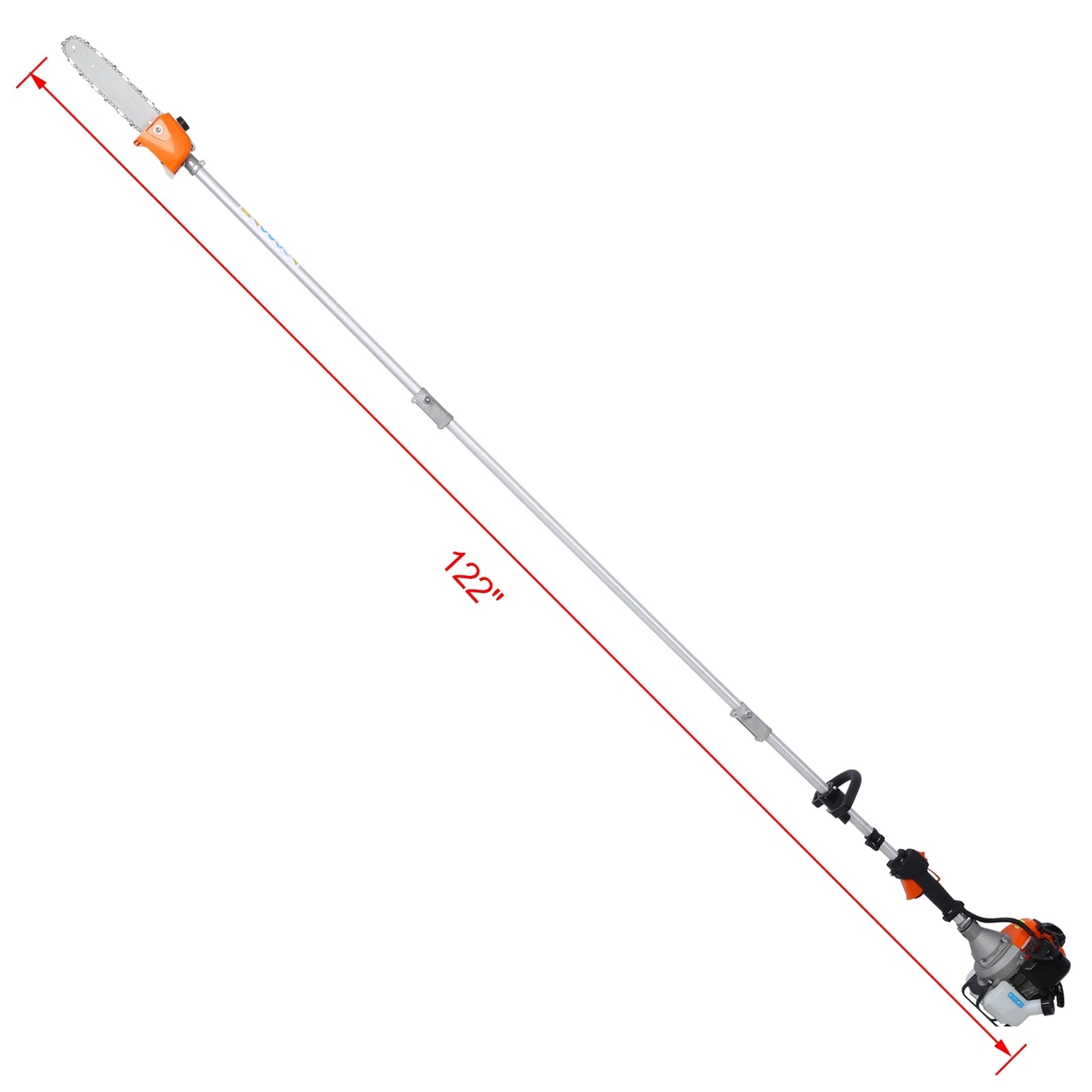 10 in 1 2-Cycle Garden Tool System with Pole Saw, Hedge Trimmer, Grass Trimmer, and Brush Cutter U7467