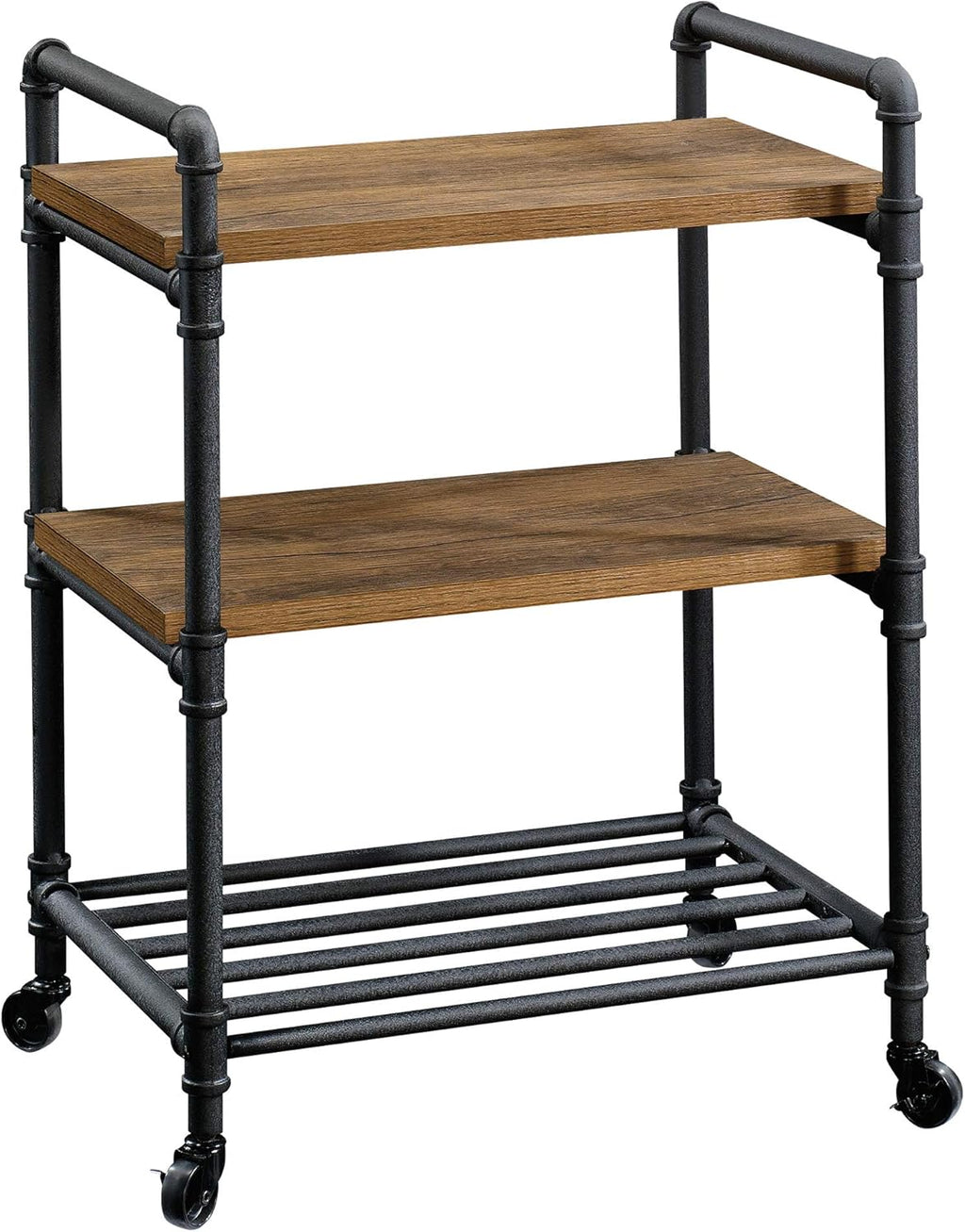Multi-Purpose Cart, Checked Oak Finish L2639