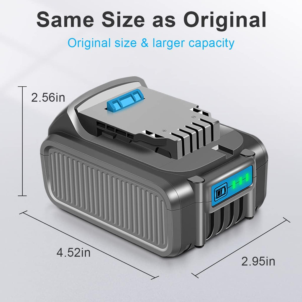 6 Packs 20V 6.0Ah Battery with LED Indicator Y615189