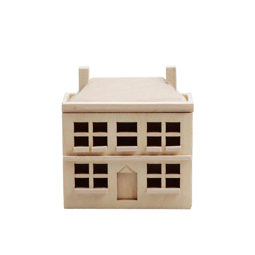 1/12 Dollhouse Villa House Handcraft Unpainted Miniature T318280