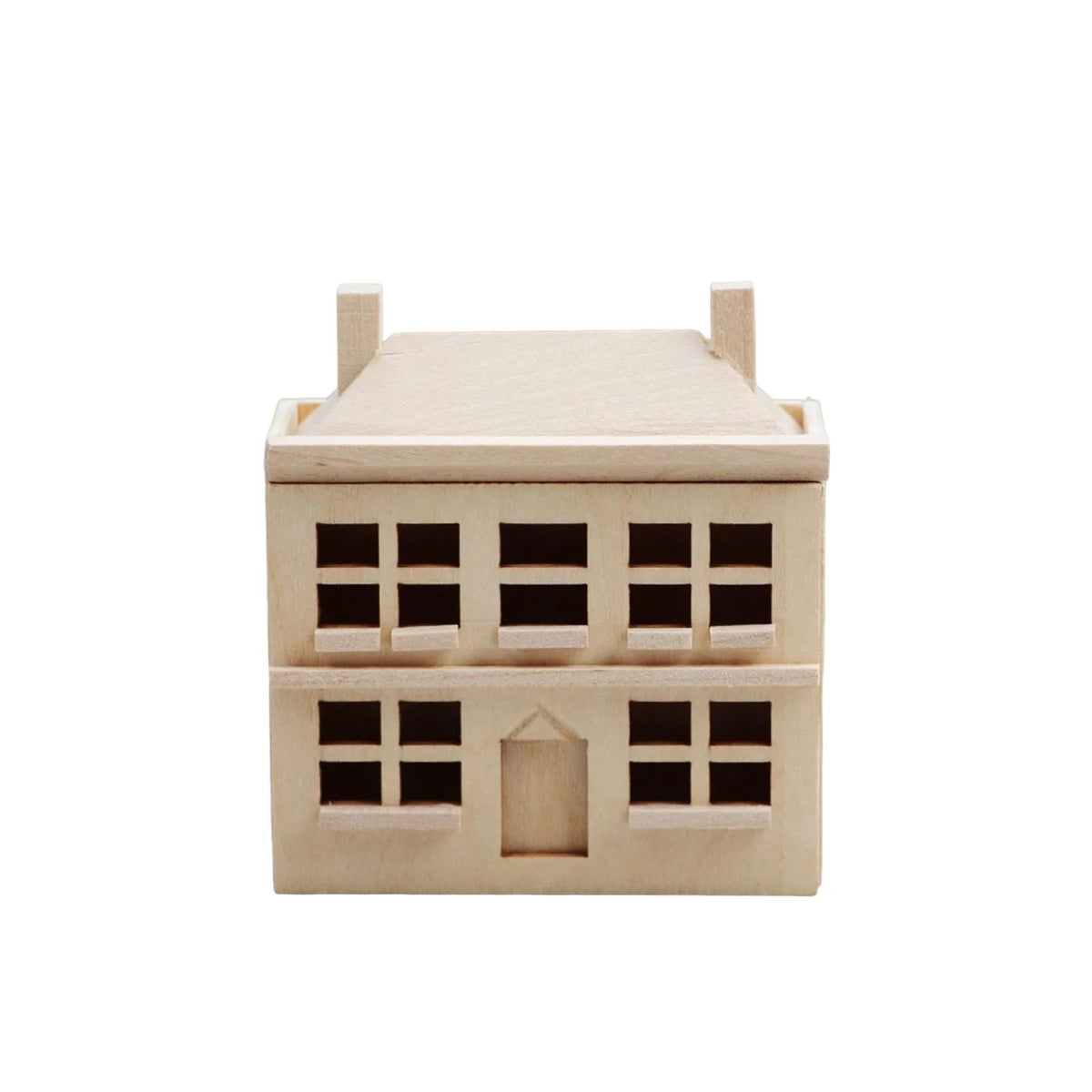 1/12 Dollhouse Villa House Handcraft Unpainted Miniature T318280