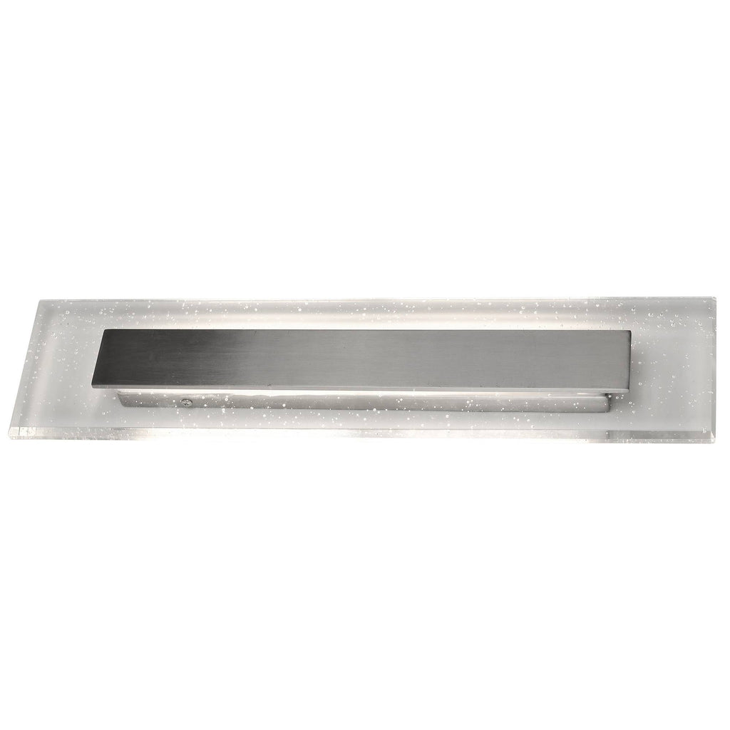 Nickel LED 1-Light Bath Bar with Seedy Crystal C135