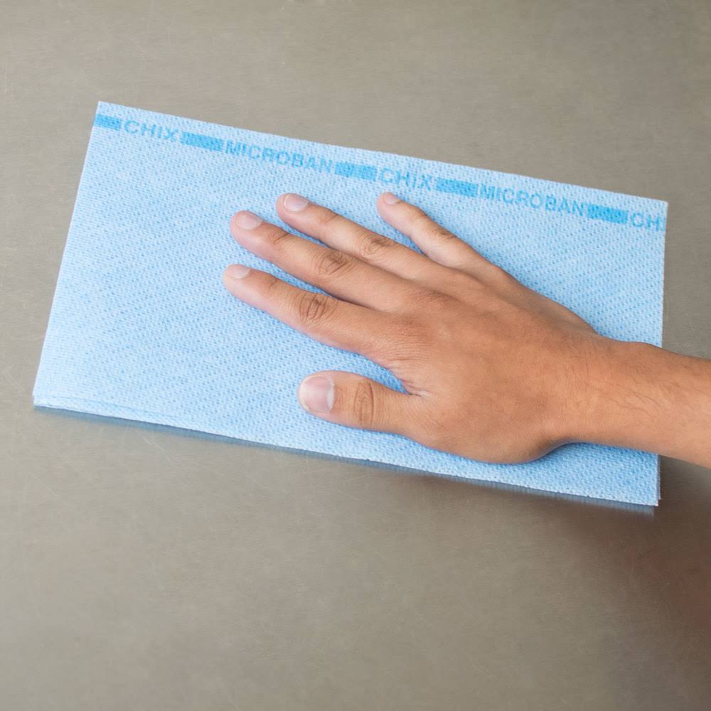 Blue 13 x 21 Food Service Towels, 150/Carton T564409