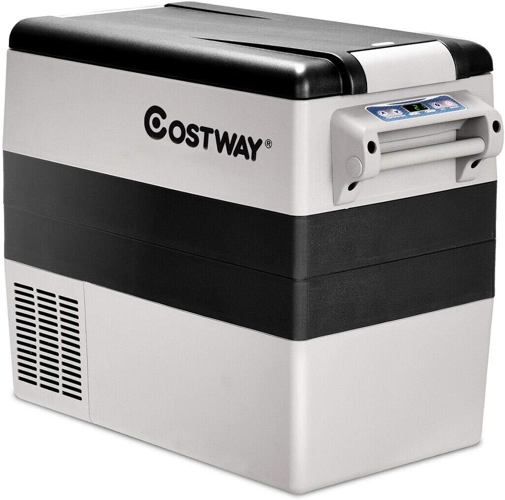 55-Quart Portable Compressor Car Refrigerator with LCD Display P782709