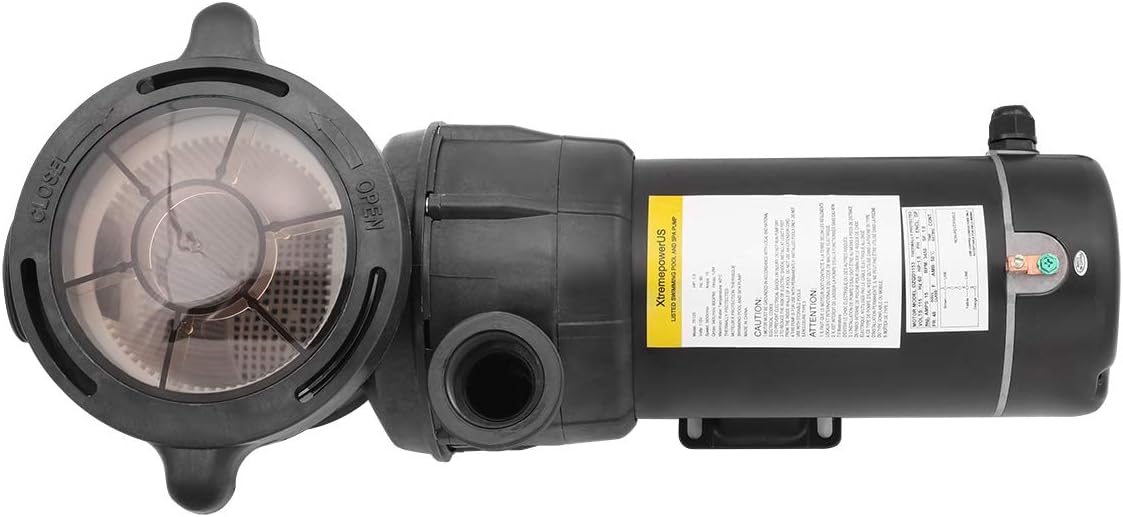 Black Above Ground Pool Pump 1.5HP Single Speed D81589