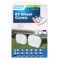 Vinyl Arctic White 29" Single Axle Tire Covers I589