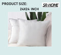 Set of 2 Super Soft Velvet Decorative Throw Pillow Covers Square with Fringe Cushion Case Z840720