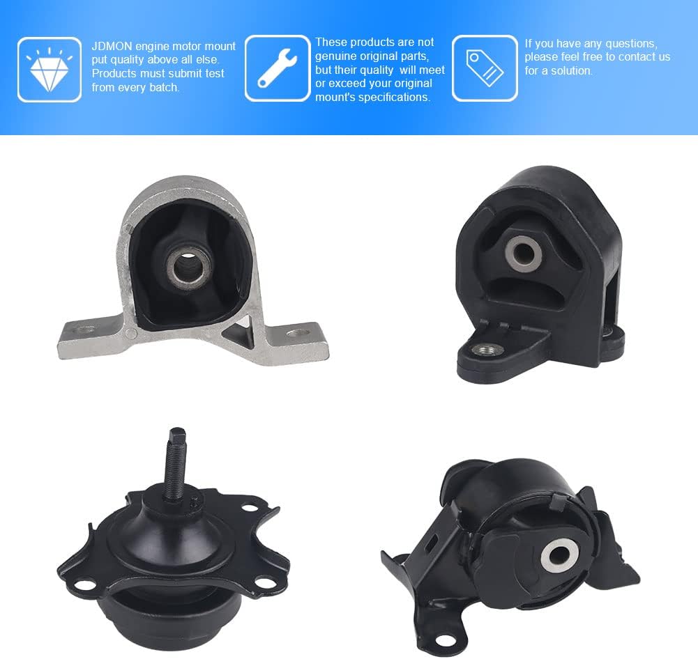 4Pcs Engine Motor Mount for Honda Civic 1.7L Automatic Trans 2001-2005 R1187