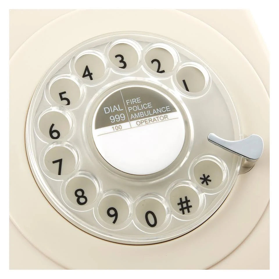 Ivory White Rotary Dial Telephone U576699
