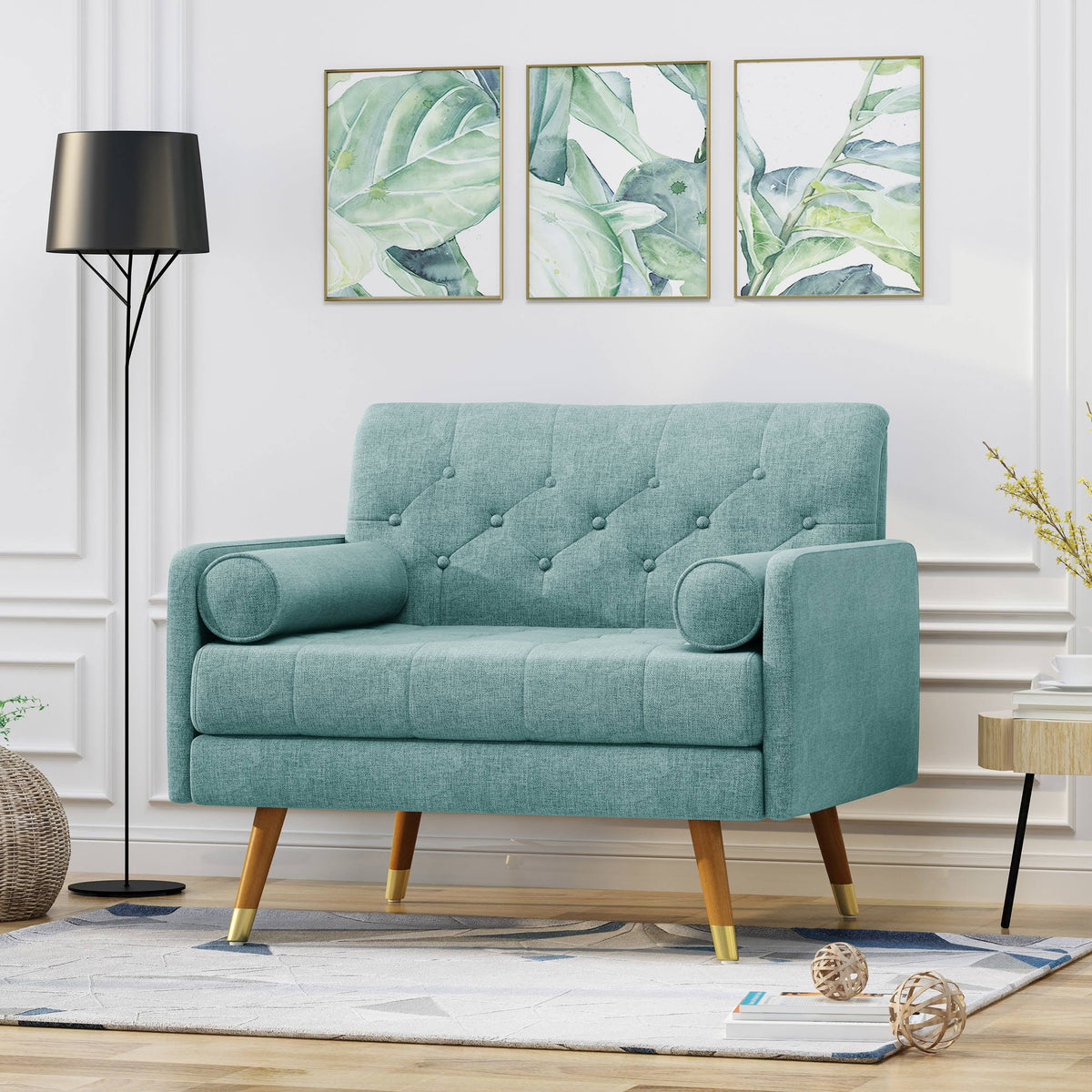 Light Gray Fabric Club Chair Q954