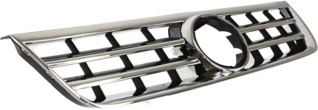 Chrome Shell Textured Black Insert Grille Assembly F29051