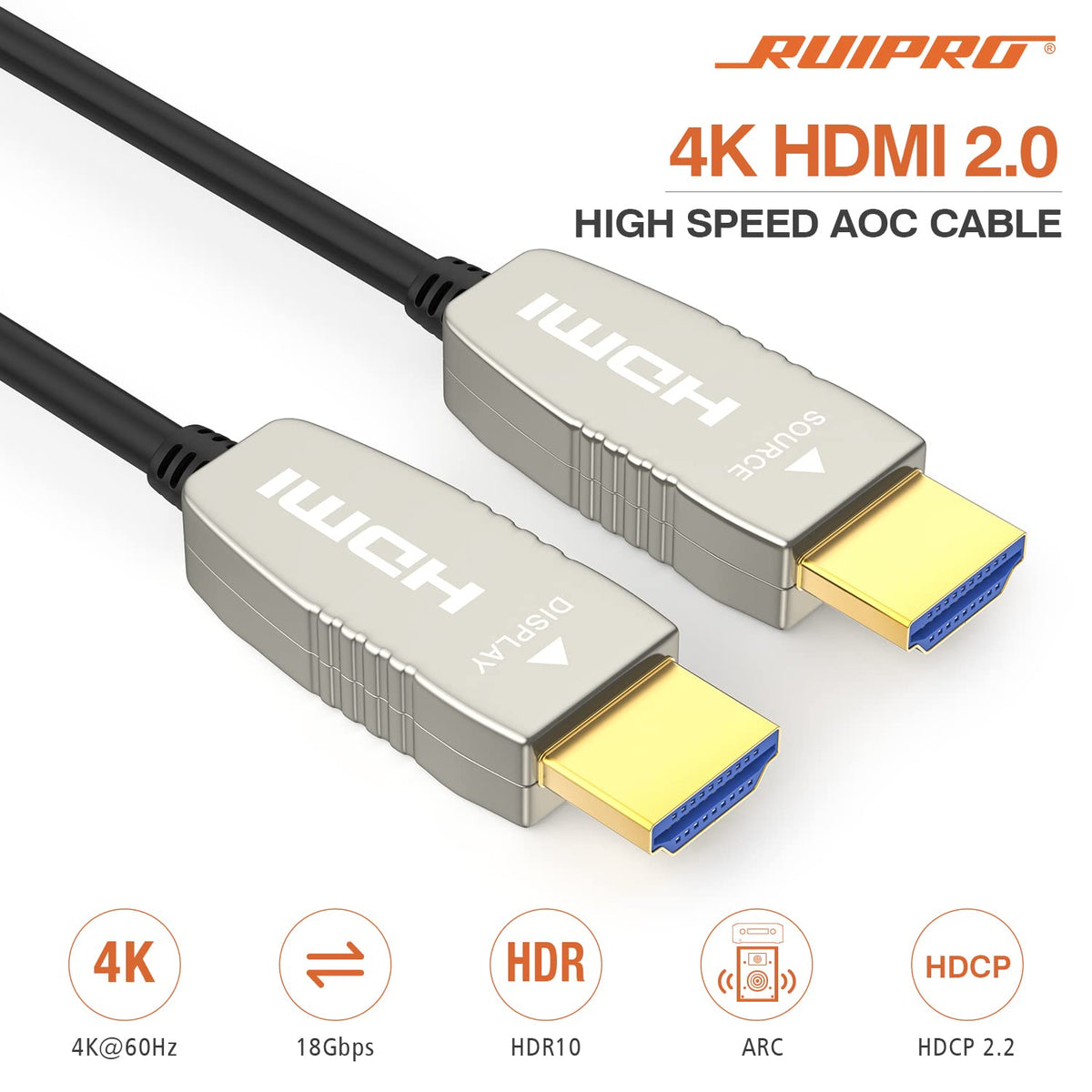 50 feet HDMI 2.0b Optic Cable D5633