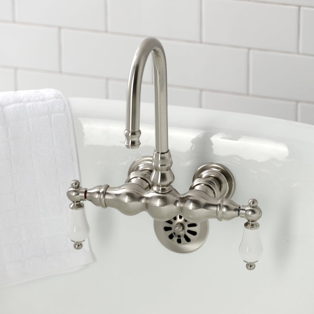 Vintage Tub Wall Mount Clawfoot Tub Faucet, Oil Rubbed Bronze L99573