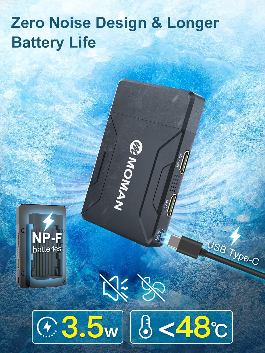 Wireless Video Transmitter & Receiver with Dual HDMI, 600ft Range L699105