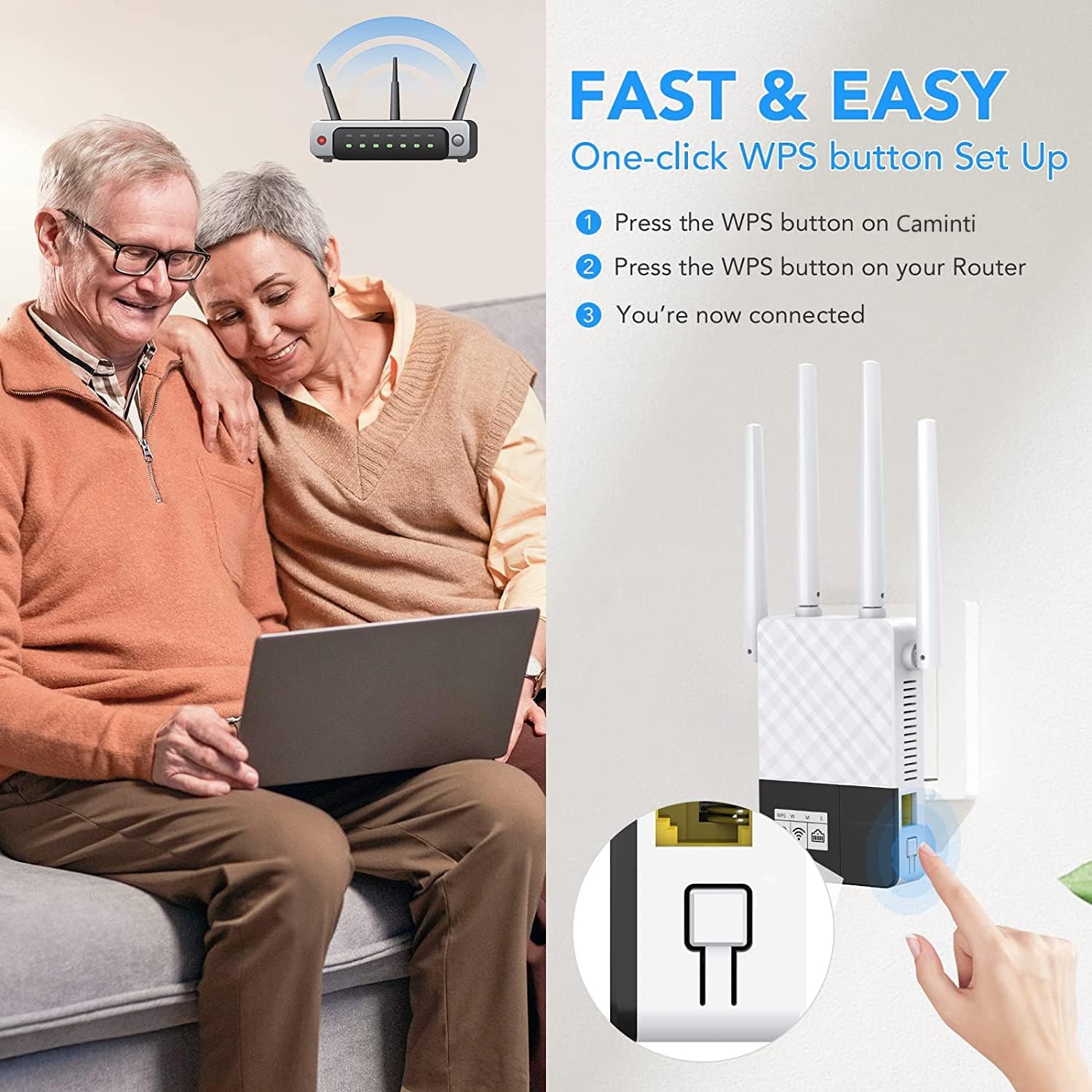 WiFi Extender with Ethernet Port I4892