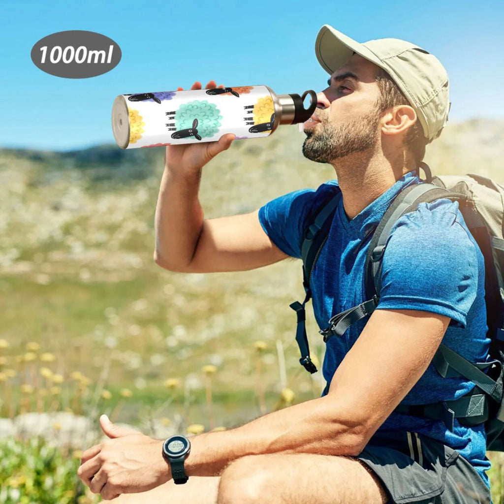 Stainless Steel Insulated Water Bottle with Straw Lid B79660
