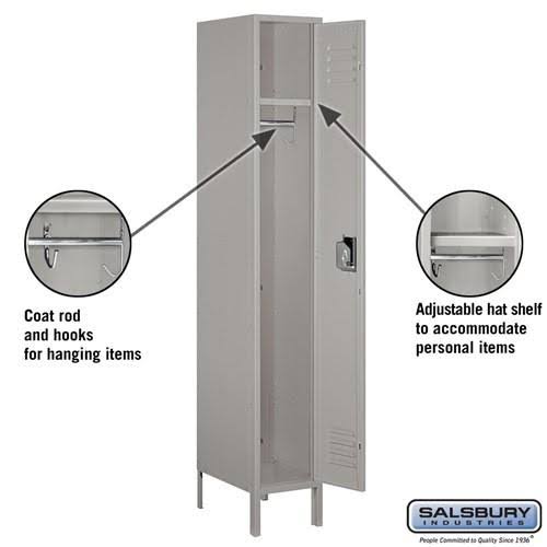 18x22 Wide Single Tier Metal Locker S2392