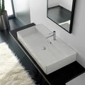 Modern Vessel Bathroom Sink, Rectangular, Large Basin Sink X4818