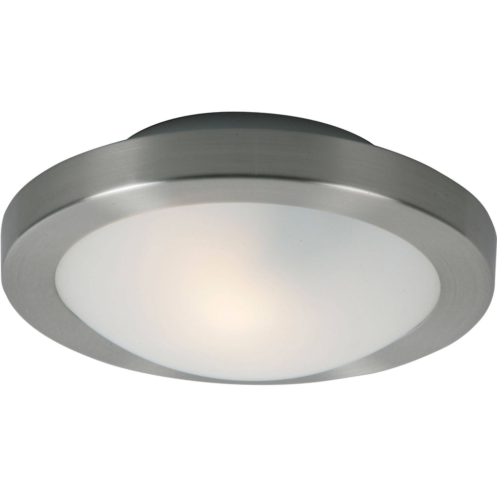 Satin Nickel 1-Light Flush/Wall Mount A606