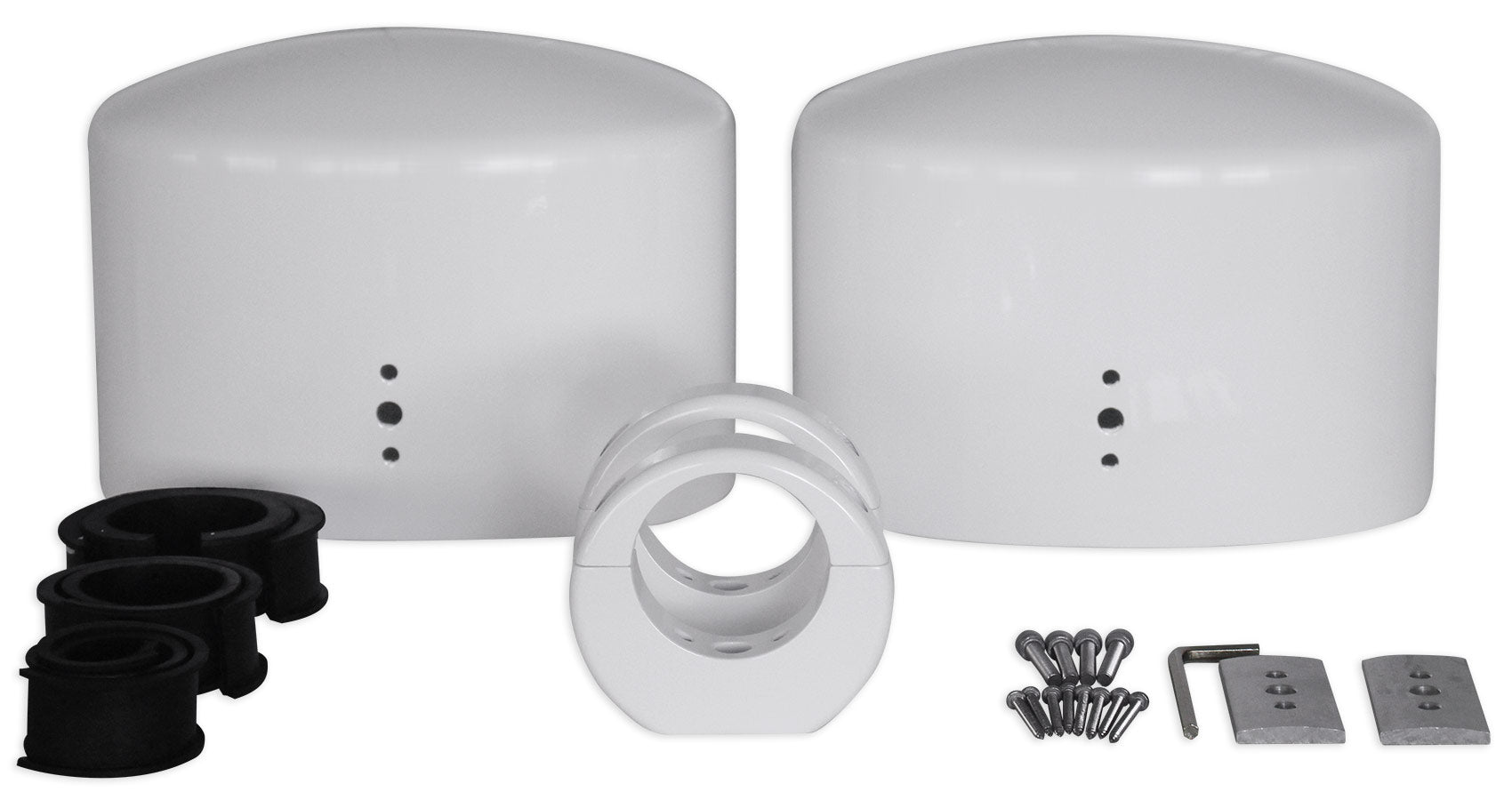 6x9" White Aluminum Wakeboard Tower Speaker Pods G3533
