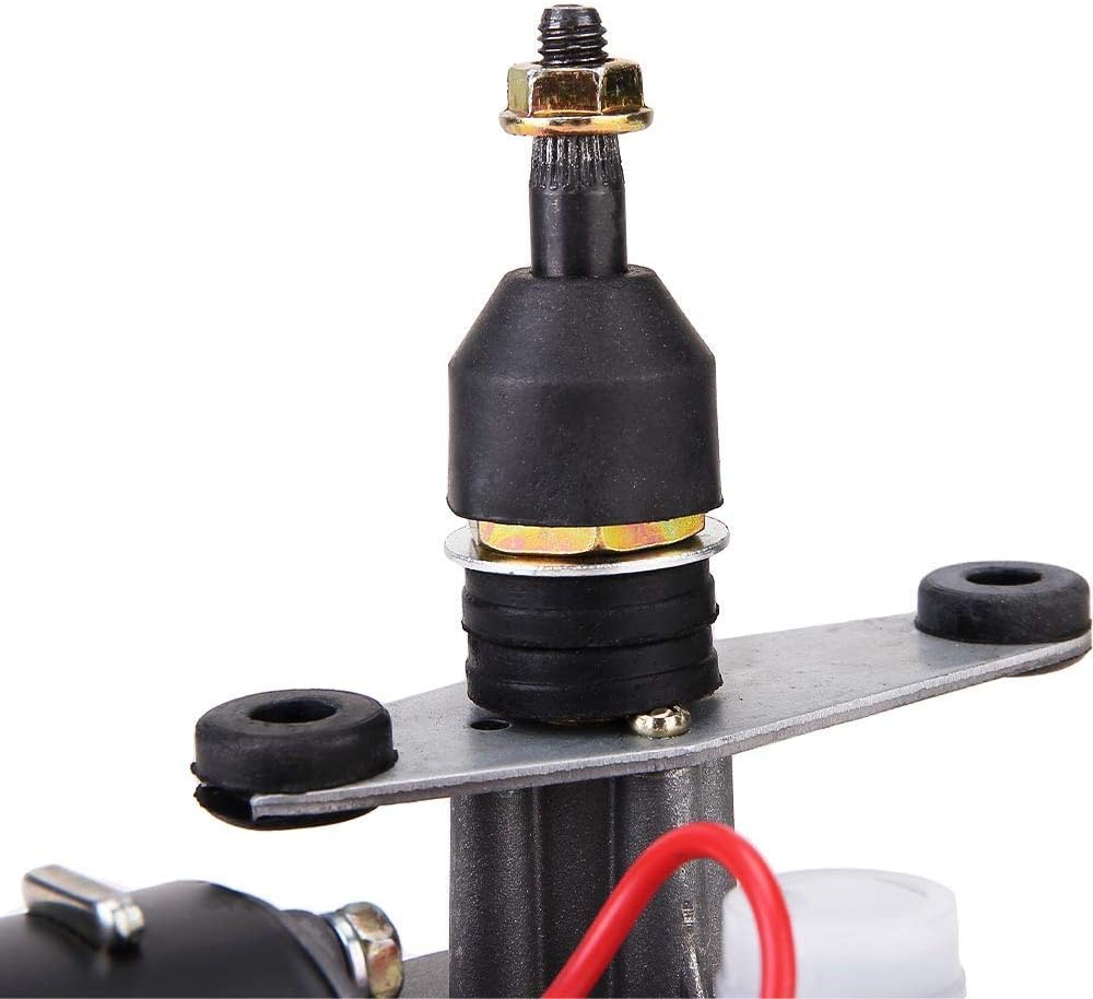 12V 30W Electric UTV Universal Windshield Wiper Motor with 90 Degree Wiper Action ON/Off Switch Pack of 2 C348