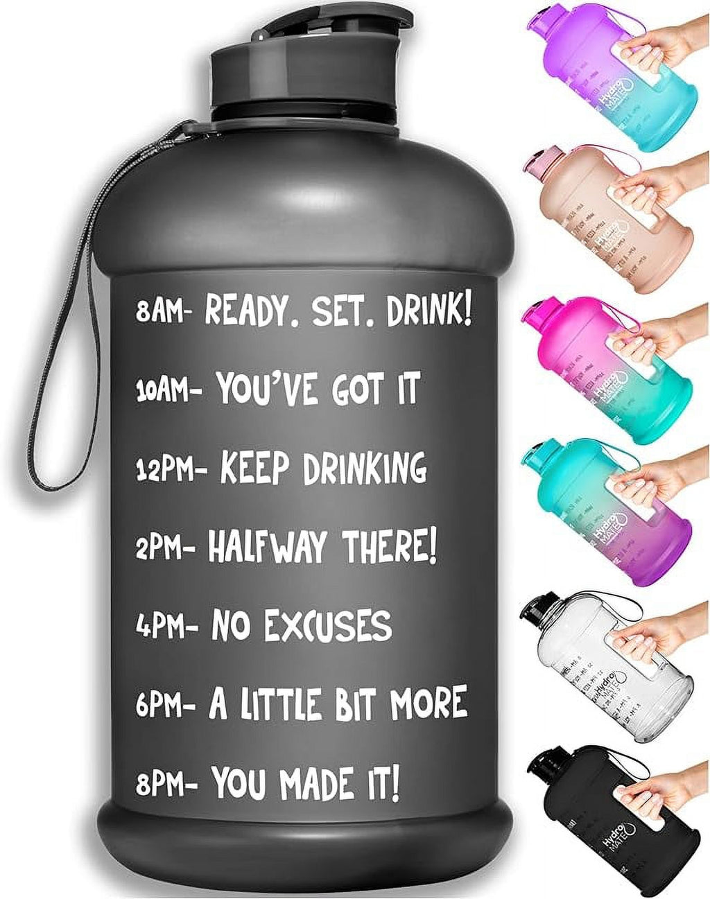 64 oz Half Gallon Water Bottle with Handle H44976