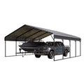 20 x 20 ft Metal Carport with Galvanized Steel Roof T12921