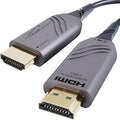 30ft 8K HDMI 2.1 Optical Ultra High Speed HDMI Cable, Gray/Black, Pack of 2 D631199