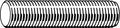 Threaded Stud, Plain, 1-7/8-8X15-1/2, PK3 A487