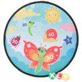 1 Set Kids Dart Board Toy with Sticky Balls Y7373