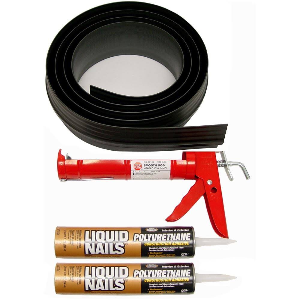 Black PVC Garage Threshold Seal Kit J9265